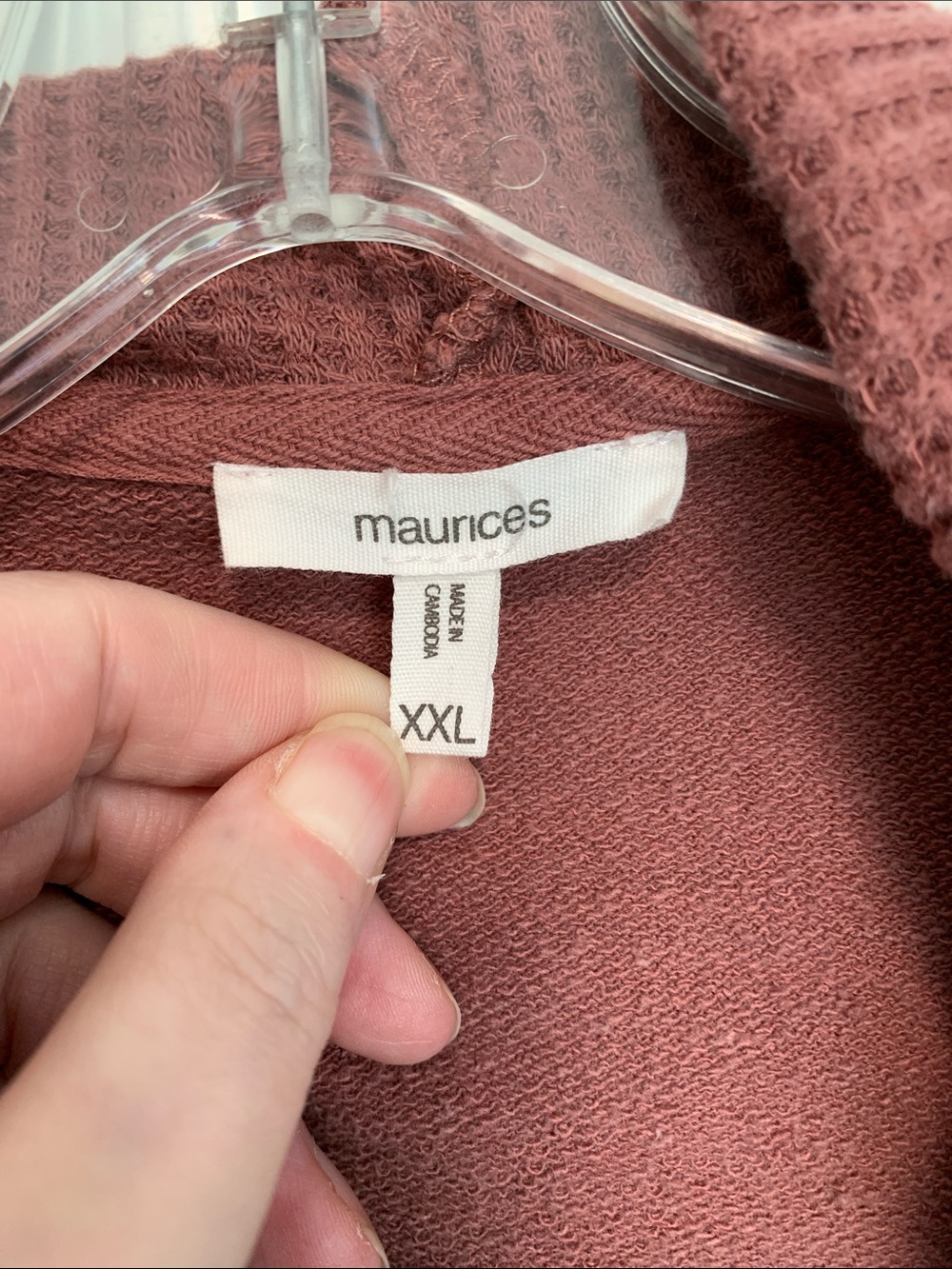 Maurices Hooded Button-Front Utility Jacket - Dusty Rose - Picture 2 of 10